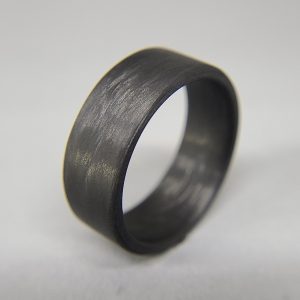 Carbon Fiber Unidirectional Black Ring