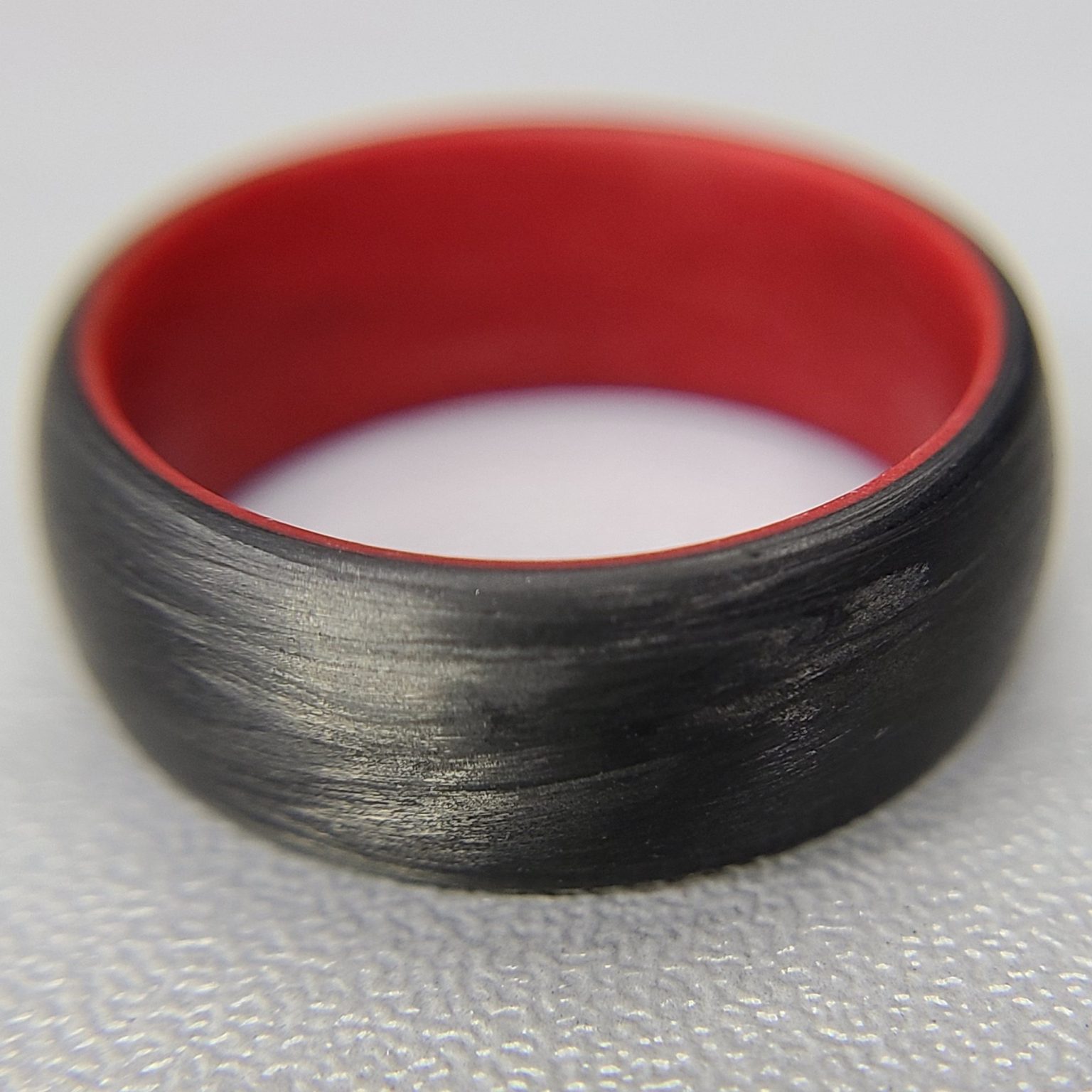 Carbon Fiber Legacy Ring with Red Interior CORE CARBON RINGS