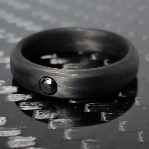 3mm Black Diamond Solitaire